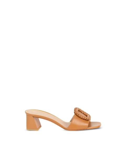Santoni woven buckle sandals