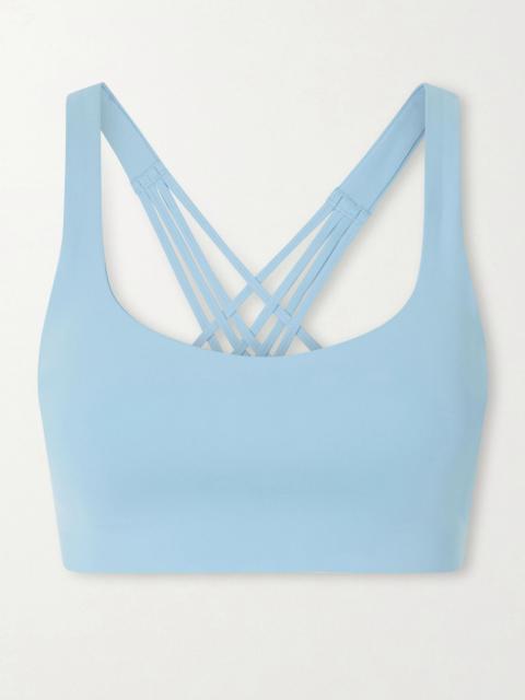 lululemon FlexyFlex stretch sports bra, A-B Light blue