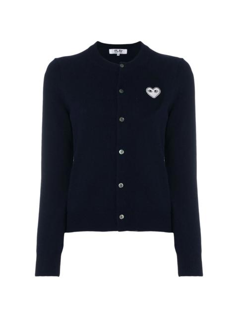 Comme des Garçons PLAY Embroidered heart cardigan