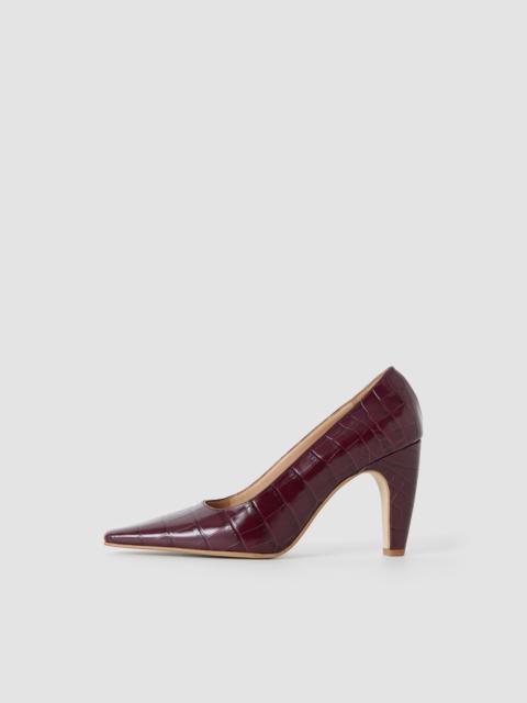 JOSEPH Zina Croc Leather High Heel Shoes