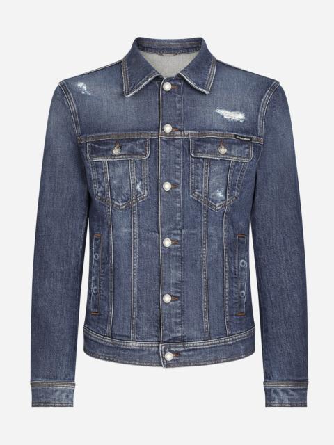 Stretch denim jacket