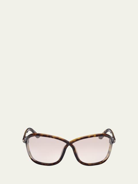 TOM FORD Fernanda Acetate Wrap Sunglasses