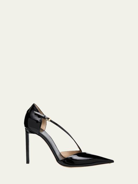 TOM FORD 100mm Queen Anne Patent Leather Pumps