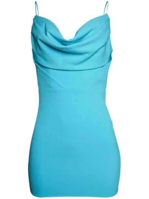 ALEX PERRY draped crepe minidress