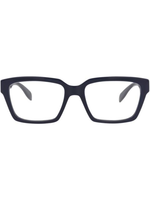 Alexander McQueen Alexander McQueen Square-Frame Acetate Optical Frames Blue Blue Transparent (AM0332O-30011492-004)