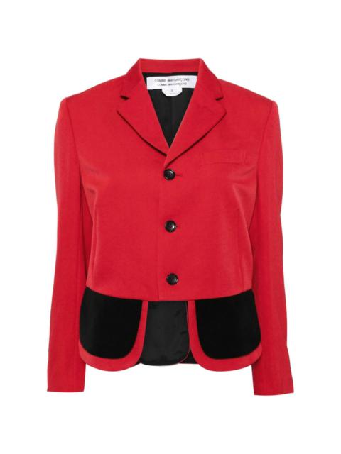 asymmetric button-up blazer