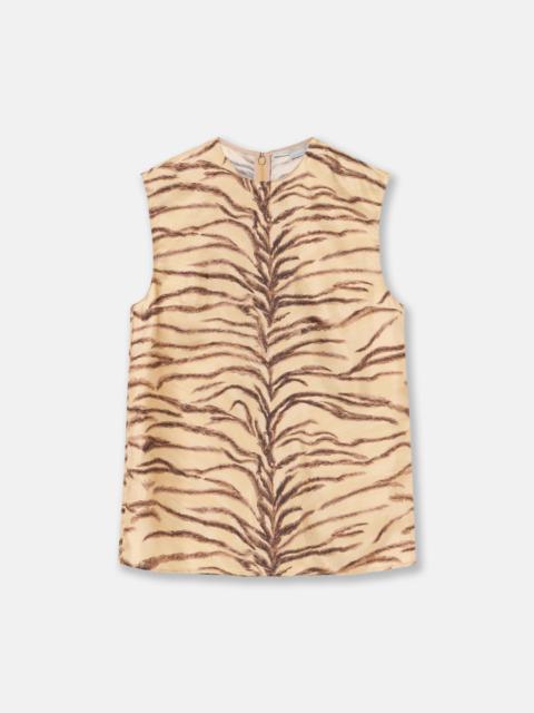 Tiger Print Sleeveless Top