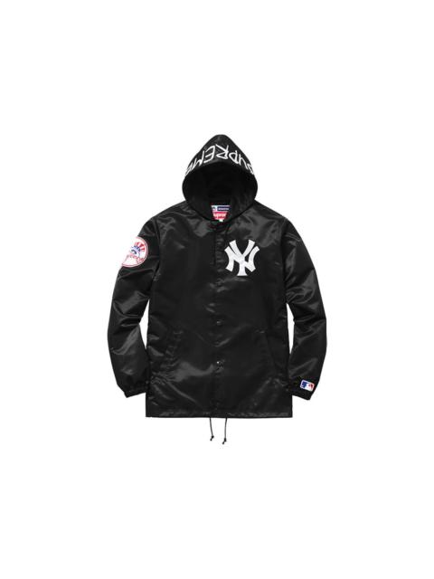 Supreme Supreme Yankees Satin Hooded Jacket Black
