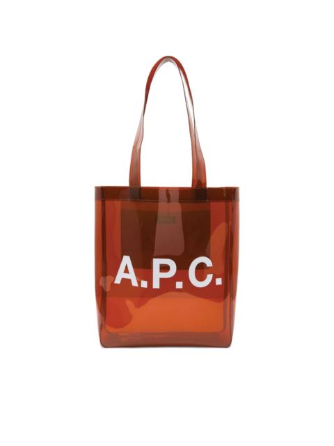A.P.C. logo tote bag