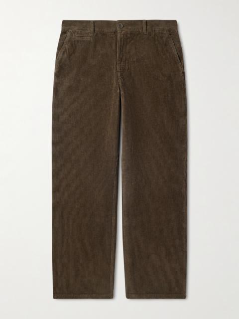 Portuguese Flannel Straight-Leg Cotton-Corduroy Trousers