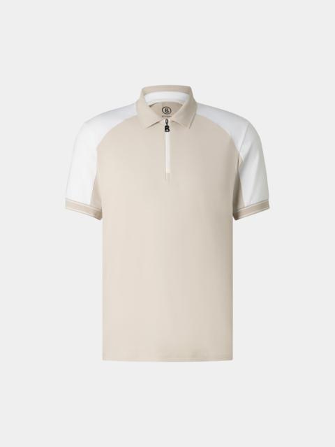 BOGNER Fabius functional short-sleeved top in Sand/white