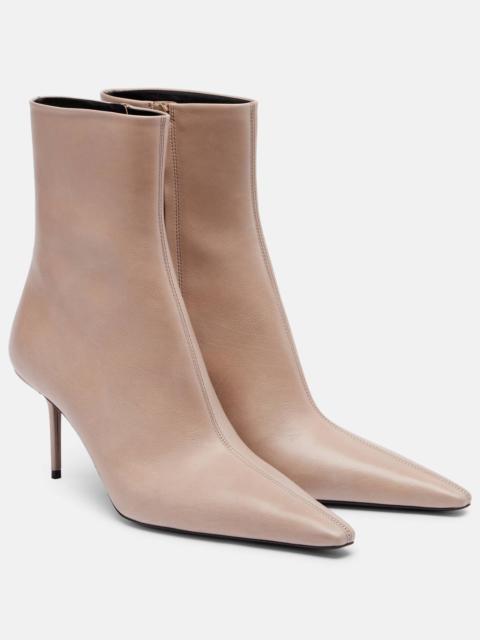 SAINT LAURENT Ashley 75 leather ankle boots