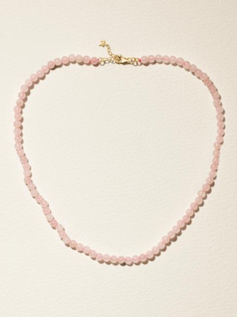 MATEO 14-karat Gold Quartz Necklace