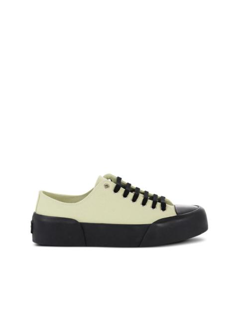 Jil Sander lace-up canvas sneakers