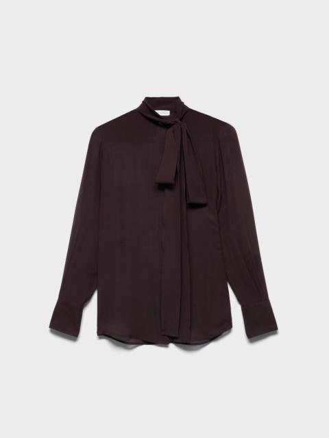 7 For All Mankind LONG SLEEVE BOW SHIRT in Silk