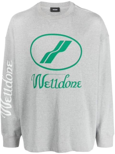 we11done Monster Long Sleeve Raglan Shirt - Green