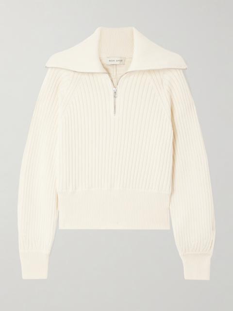 HIGH SPORT Chester Ribbed Cotton-blend Sweater
