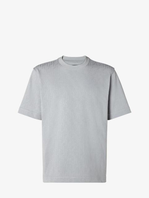T-Shirt Light gray piqué FF Jacquard T-shirt