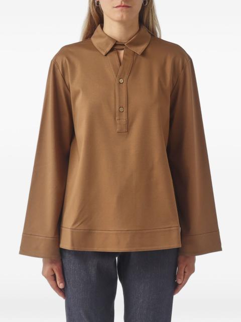 Max Mara long-sleeve polo top