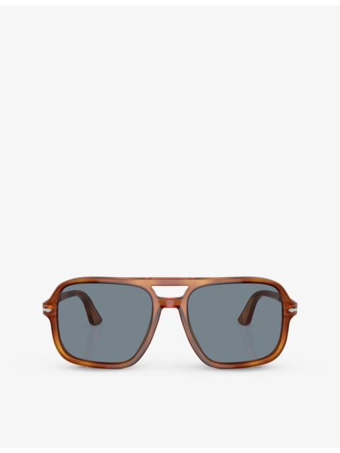 Persol PO3328S 파일럿 프레임 tortoiseshell 아세테이트 선글라스