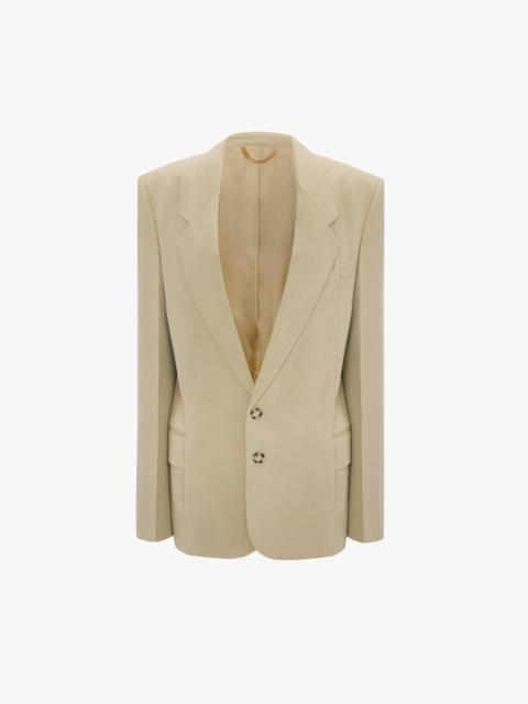 Victoria Beckham Pressed Jacket In Beige