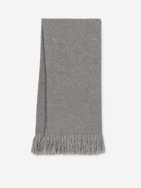 Stretch technical wool knit scarf