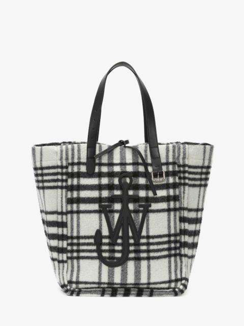 JW Anderson CHECK OVERSIZED BELT TOTE BAG