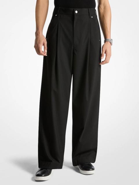 MICHAEL KORS Pleated Wide-Leg Pants