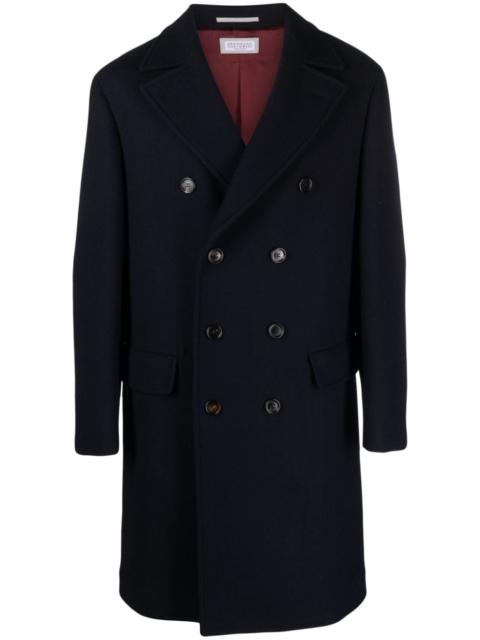 Brunello Cucinelli double-breasted wool-blend coat