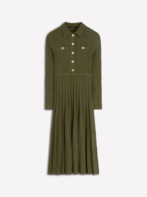 BODEN Brönte Knitted Rib Shirt Dress-Woodland Green