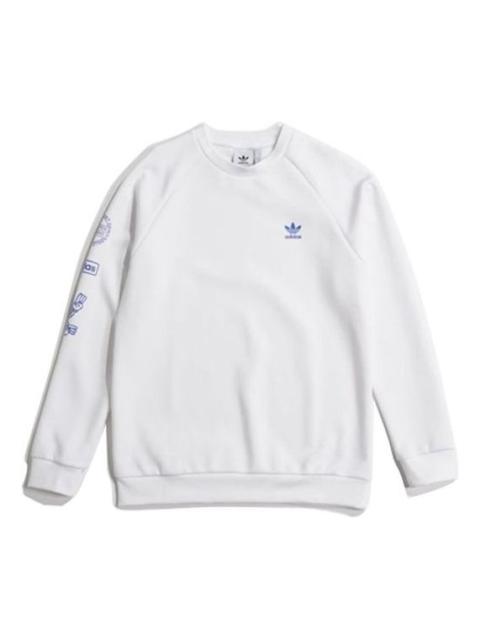 adidas originals Graphic Crew Sweatshirt For Men White DP8575