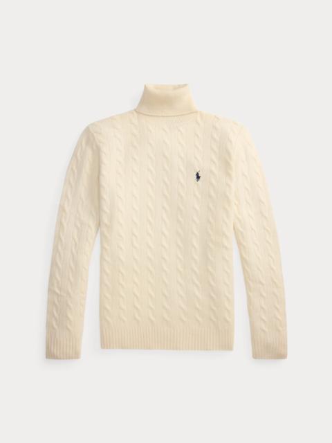 Polo Ralph Lauren Cable Wool-Cashmere Turtleneck Sweater