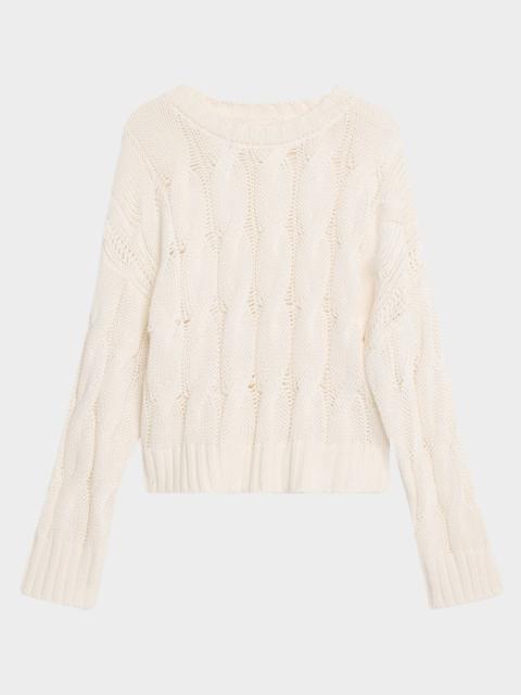SABLYN Tristan Cable-Knit Cashmere Sweater