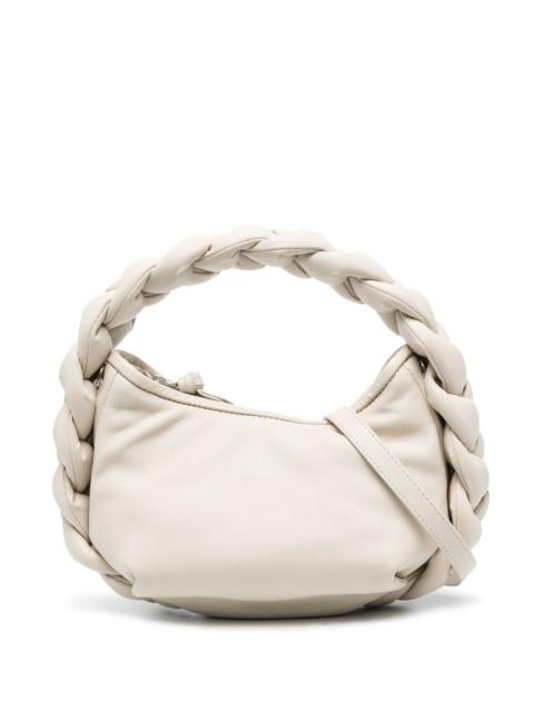 HEREU Espiga mini braided handle leather handbag
