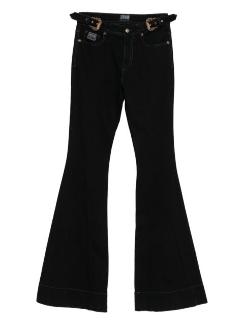 VERSACE JEANS COUTURE buckle flared trousers