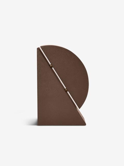 Right Cubist Bookend - Brown