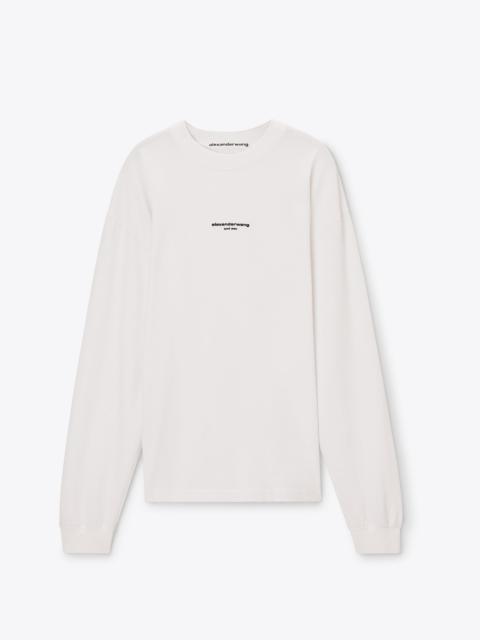 Alexander Wang LOGO PRINT LONG SLEEVE TEE