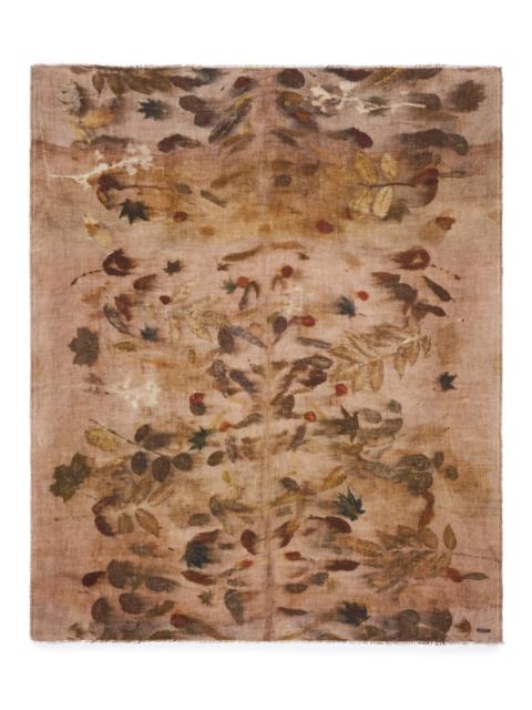 Faliero Sarti Women's Ely Printed Wool-Cashmere Scarf - Beige Green Rust