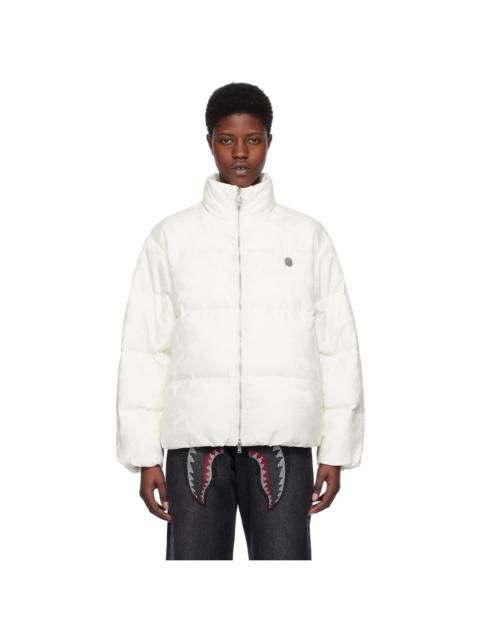 A BATHING APE® Off-White Solid Camo Down Jacket