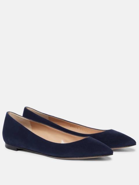 Gianvito Rossi Suede ballet flats