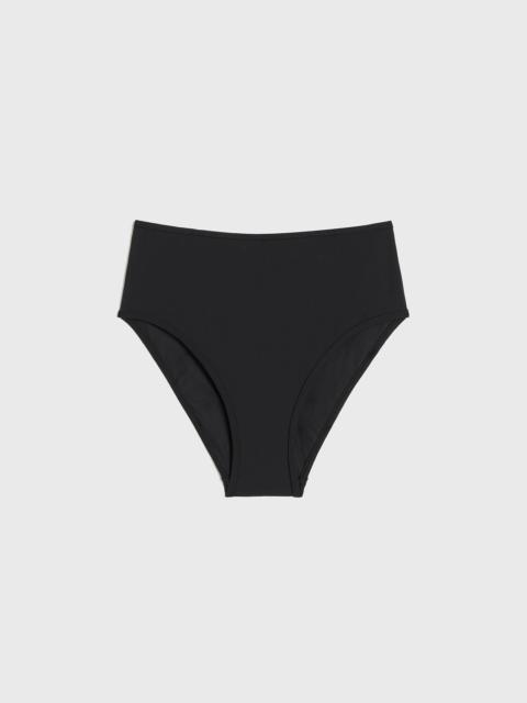 Mid-rise bikini bottoms black