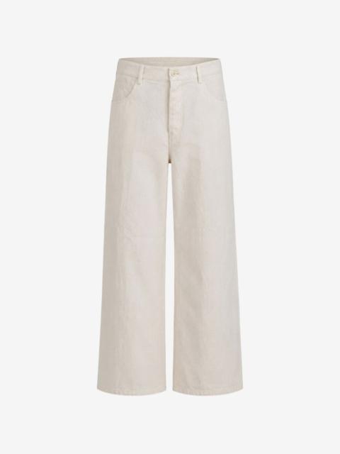 Forme D'Expression Skew five-pocket straight-leg trousers