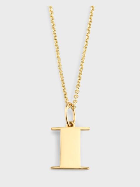 SYDNEY EVAN 14K Pure Block Initial Necklace