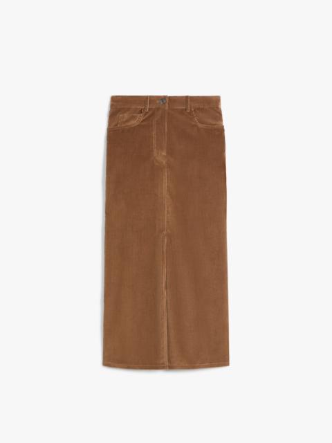 WEEKEND Max Mara GHIOTTO Velvet 5-pocket skirt