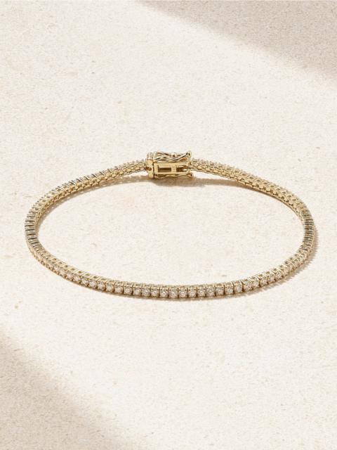 SYDNEY EVAN 14-karat Gold Diamond Tennis Bracelet