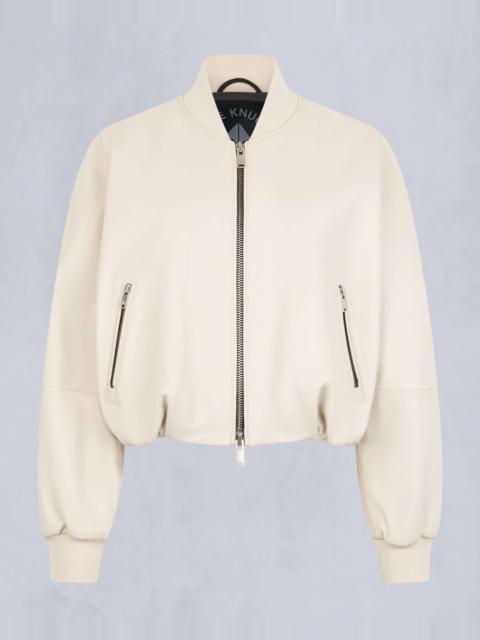 MOOSE KNUCKLES CARDIN LEATHER BOMBER JACKET