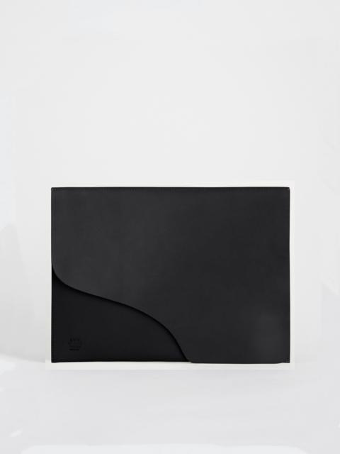 ATP ATELIER Sardegna Media Black Leather Laptop case