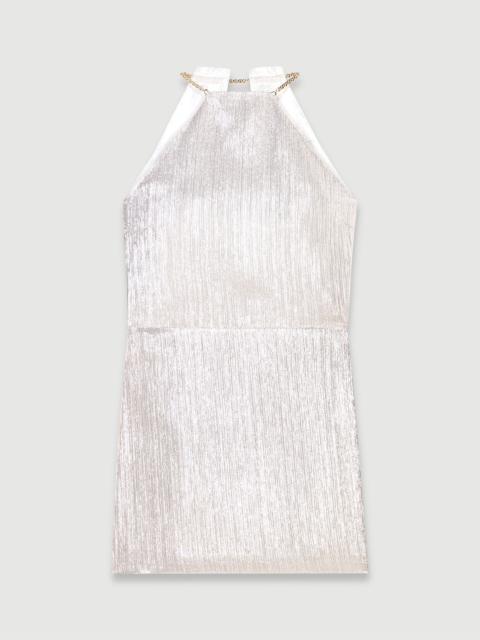 maje Short metallic dress