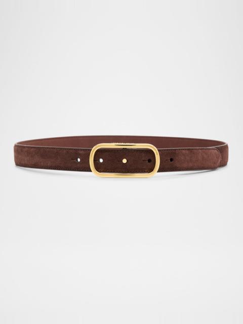 VERONICA BEARD Loop Suede Belt