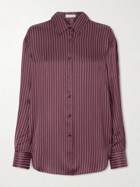 The Frankie Shop Peri Striped Satin Shirt